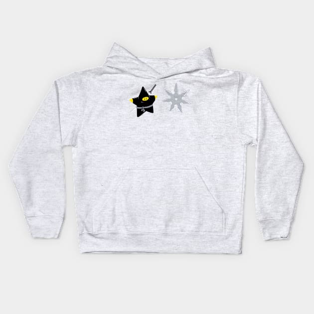 Ninja Stars Kids Hoodie by palitosci